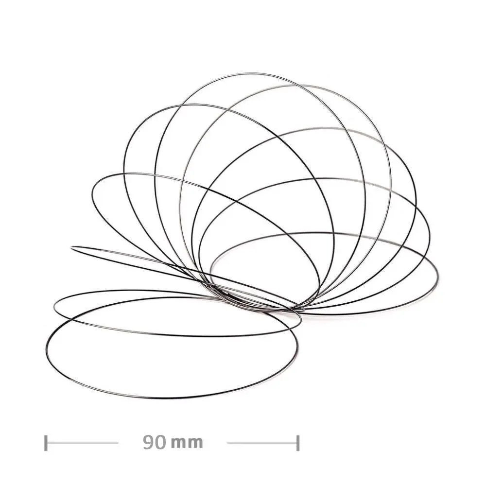 Beadalon Paměťový drát z nerezové oceli 90 mm/5 závitů - 5 balení