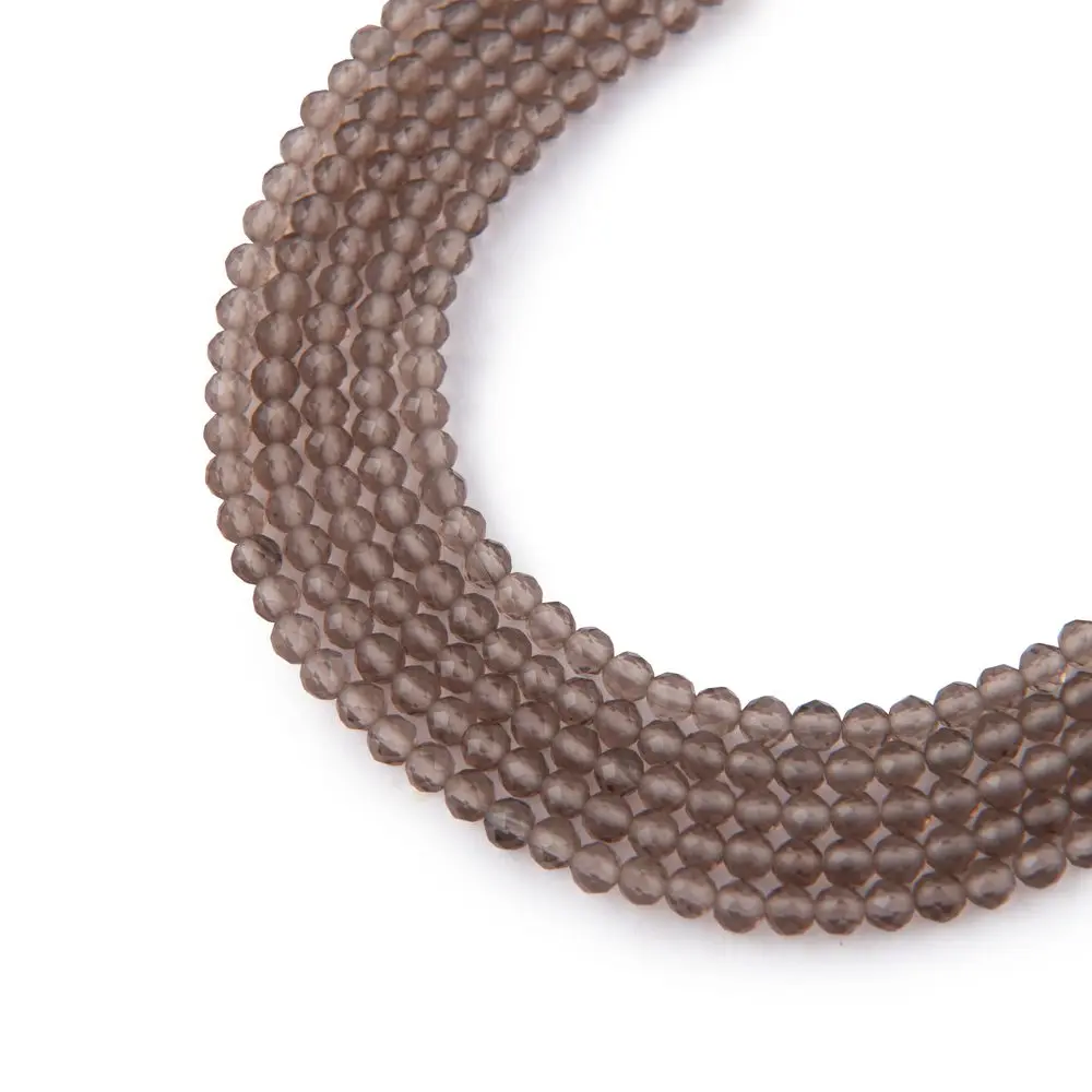 Korálky z minerálu Záhněda 2 mm broušené - 54 cm