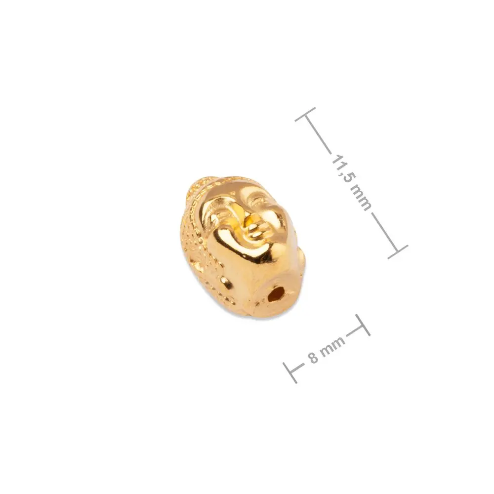 Manumi korálek Buddha 11,5x8 mm pozlacený - 1 ks