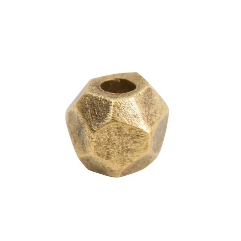 Nunn Design kulatý fazetovaný korálek 6x5 mm pozlacený - 1 ks