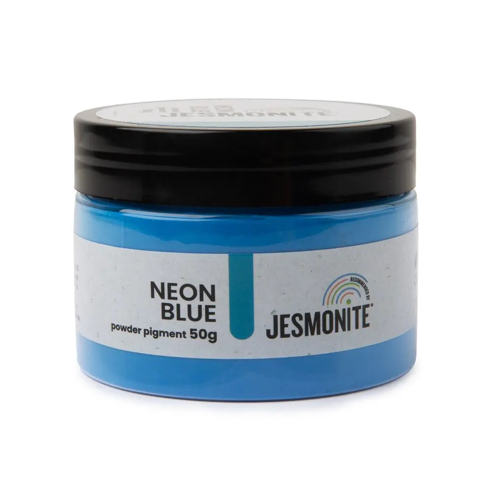 JESMONITE neonový minerální práškový pigment modrý -