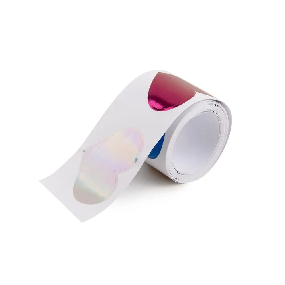 Samolepky na roli Hearts 48 ks -