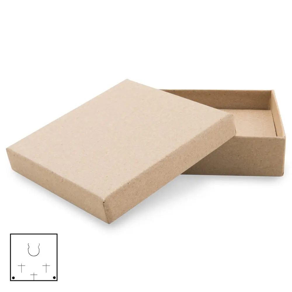 ECO dárková krabička kraftová 86x86x25mm -