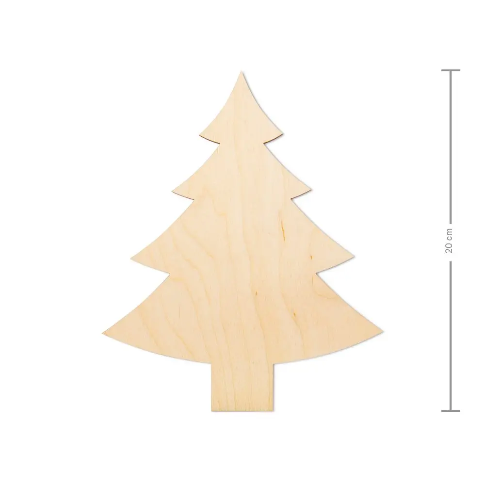 Dřevěný výřez stromek 20cm - 3 ks