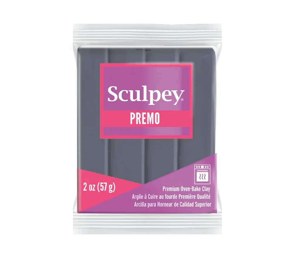 Sculpey PREMO Slate tmavě šedá - 5 ks - 5 ks