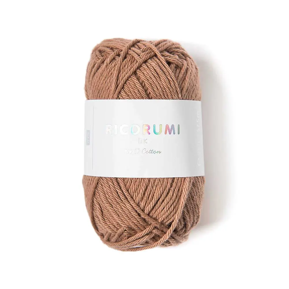 Rico Design Bavlněná háčkovací příze Ricorumi dk odstín 056 nugátová - 3 ks