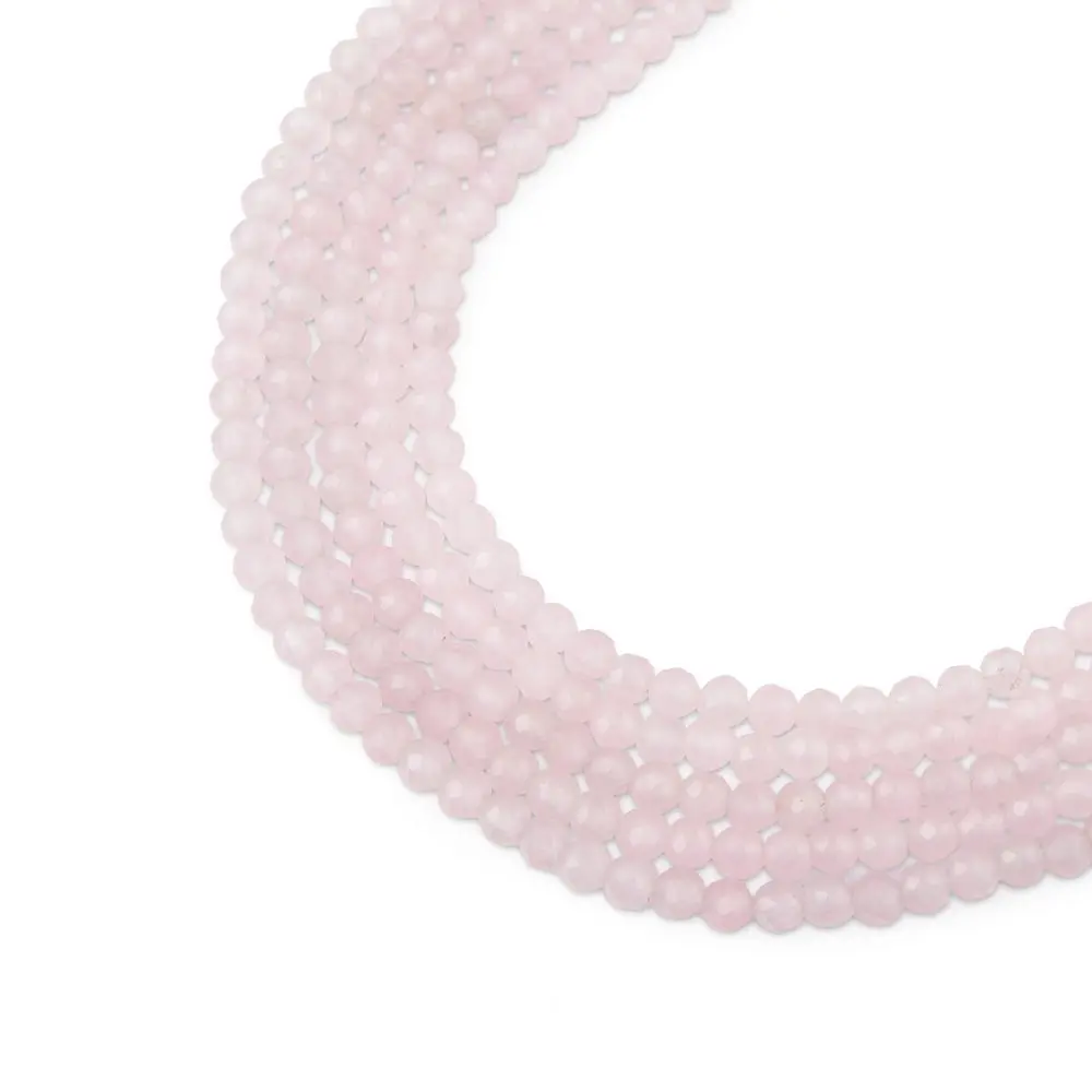 Korálky z minerálu Růženín 2 mm broušené - 54 cm