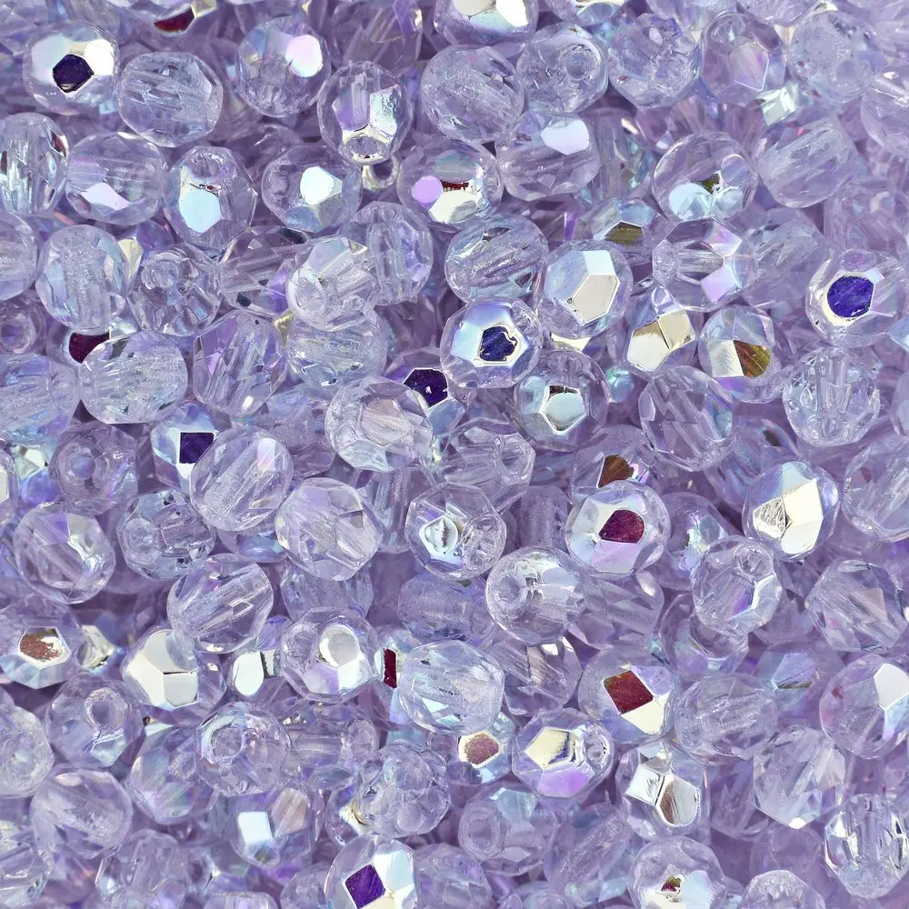 Manumi české broušené korálky 4 mm Alexandrite AB - 45 ks
