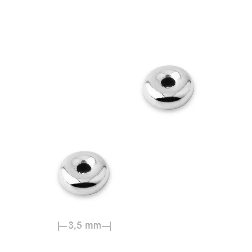 Stříbrný distanční kroužek 3,5 x 1 mm -