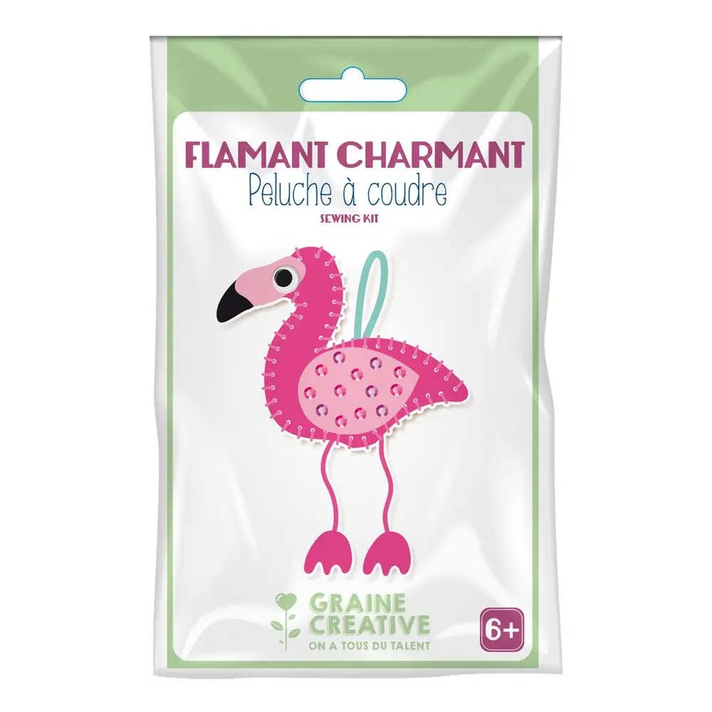 Graine Creative Mini sada na šití plameňák - 3 sady