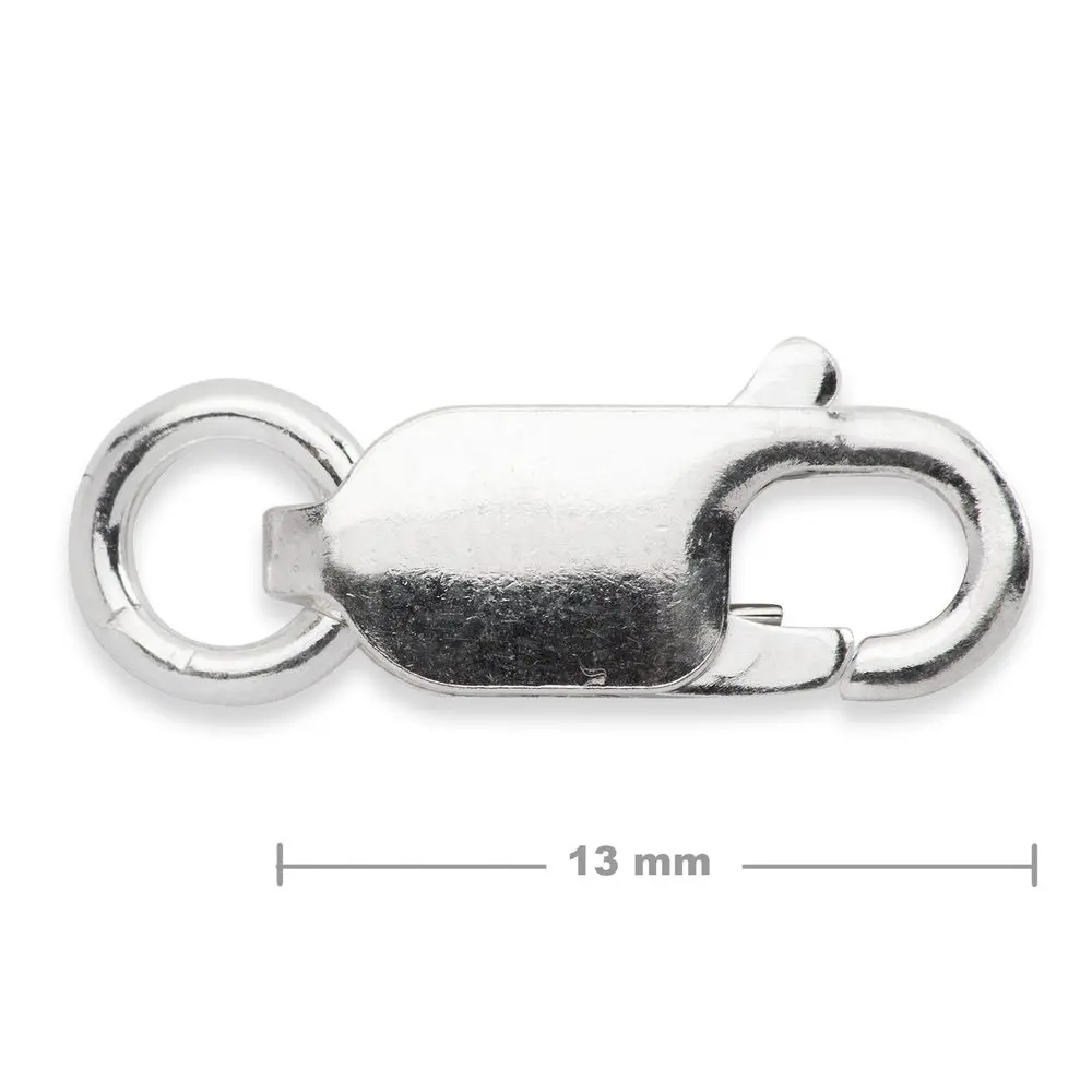 Stříbrná karabinka 13 mm -