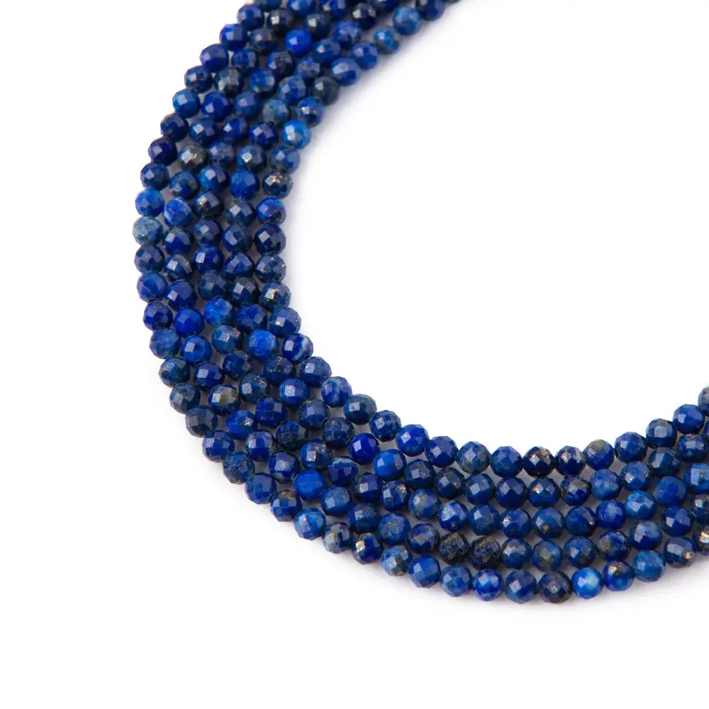 Korálky z minerálu Lapis Lazuli AA 2 mm broušené -