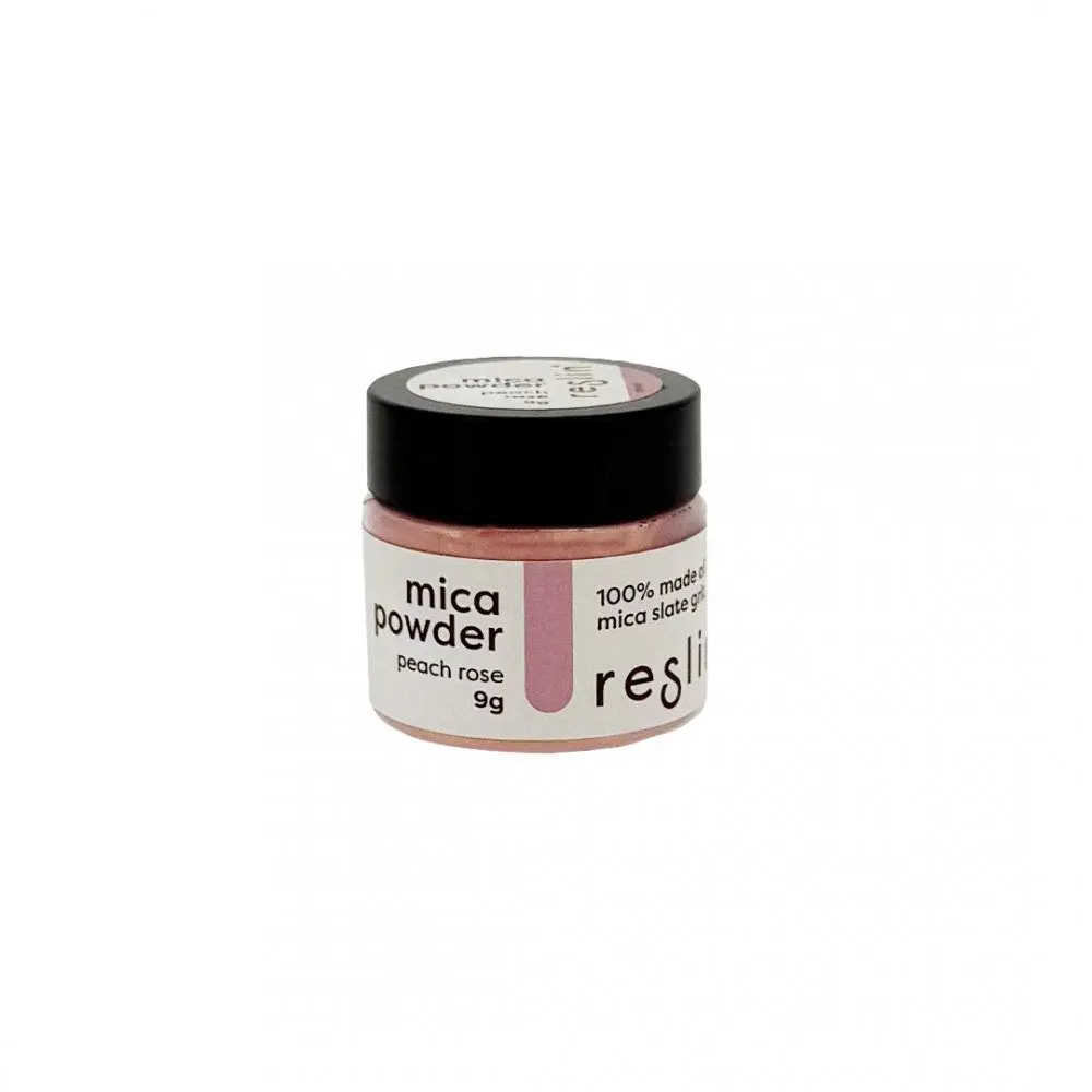 Reslin® Reslin perleťový mica prášek do ekologické pryskyřice 9 g broskvově růžový -