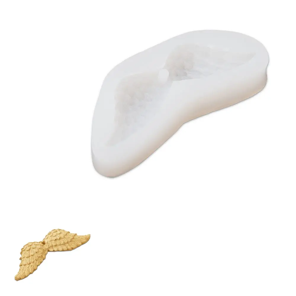 Manumi Silikonová forma pro kreativní hmoty na ozdobu andělská křídla 110x50x15mm -