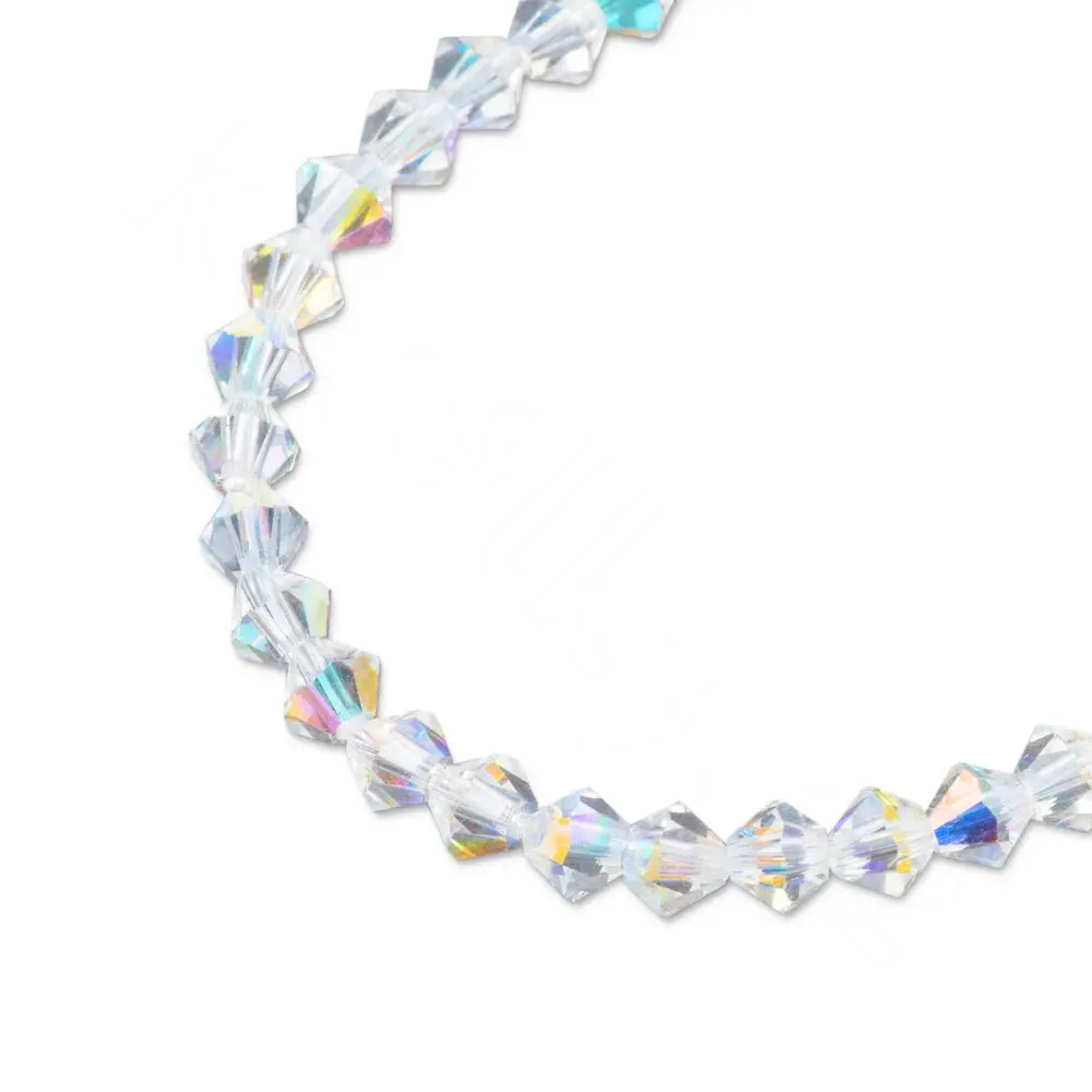 Preciosa MC perle Rondelle 3 mm Crystal AB - 120 ks