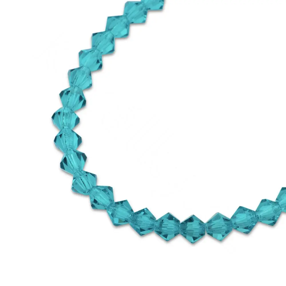 Preciosa MC perle Rondelle 3 mm Blue Zircon - 40 ks