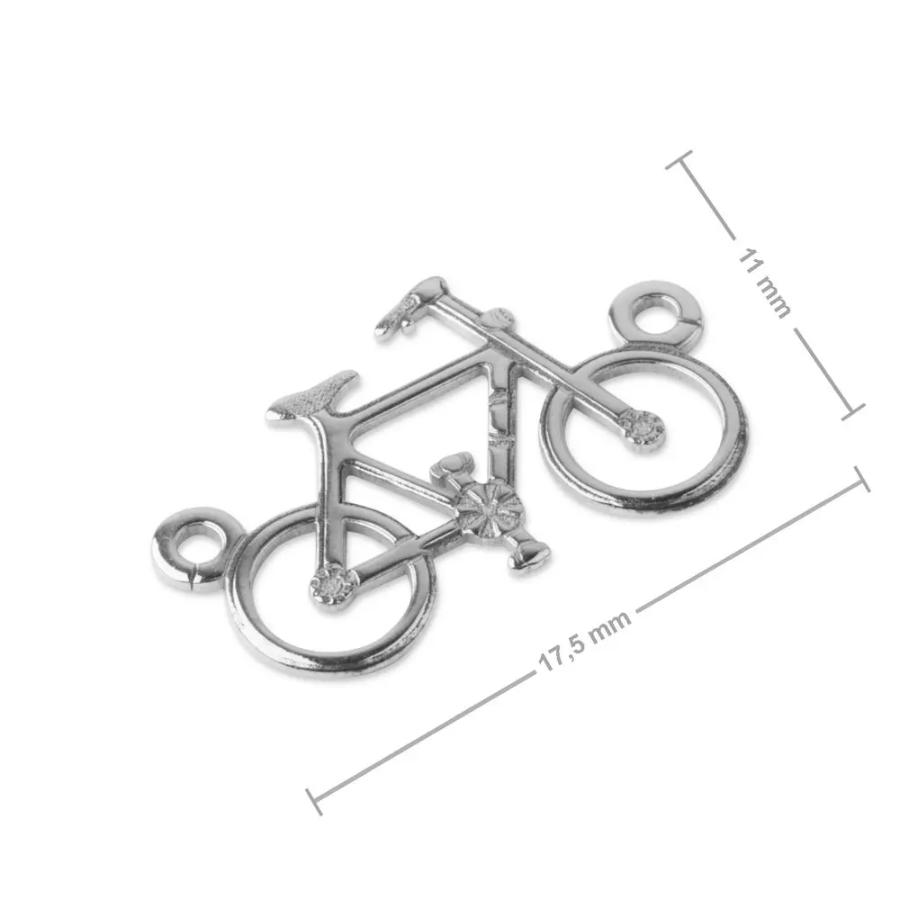 Stříbrný spojovací díl kolo 17,5 x 11 mm -