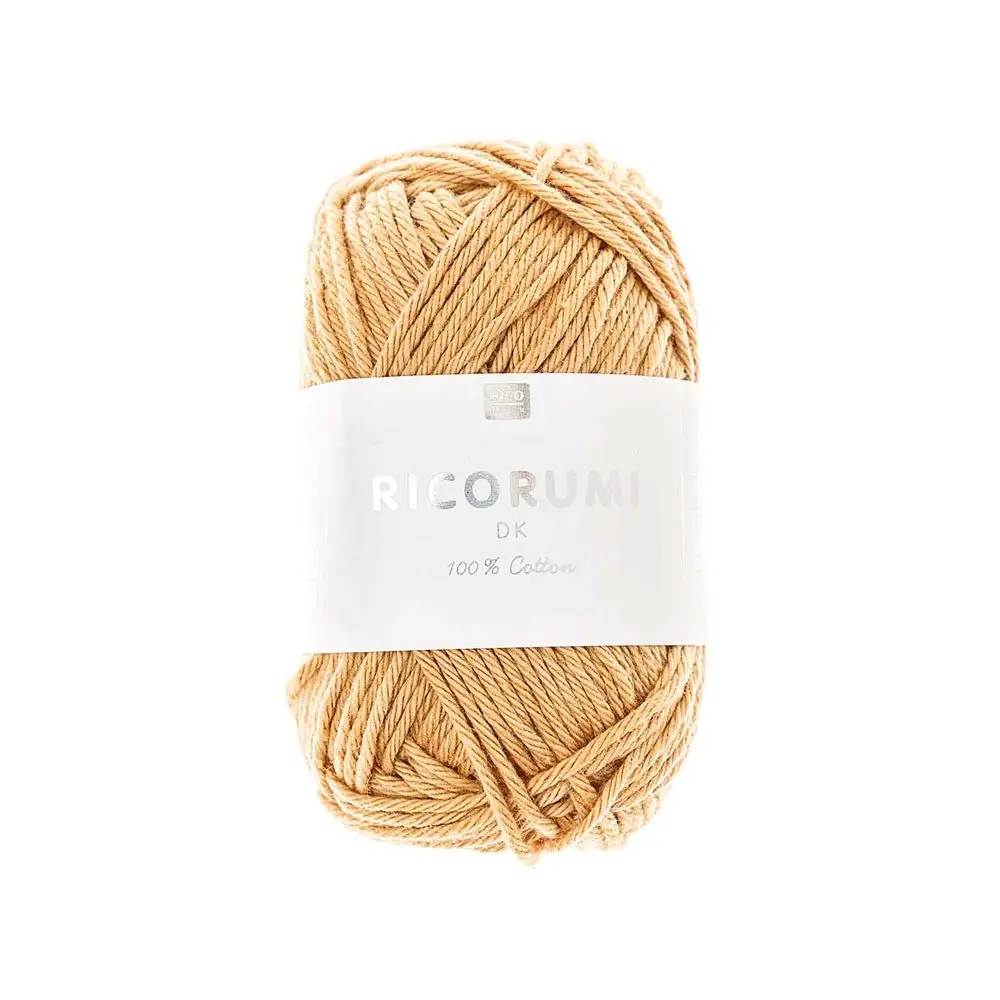 Rico Design Bavlněná háčkovací příze Ricorumi dk odstín 071 písková - 3 ks