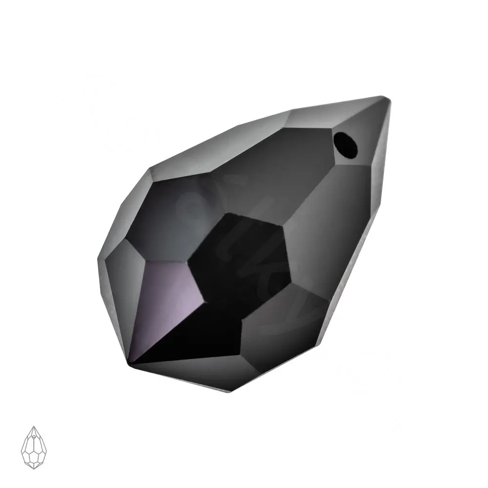 Preciosa MC přívěsek kapka 681 6x10 mm Jet -