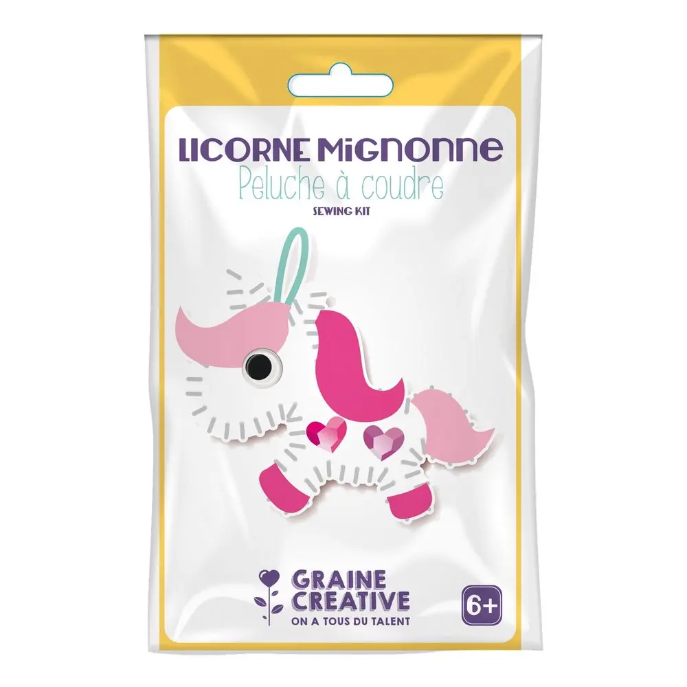 Graine Creative Mini sada na šití jednorožec - 1 sada