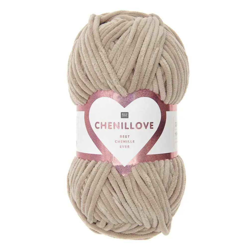 Rico Design Žinylková příze Chenillove odstín 011 béžová - 3 ks