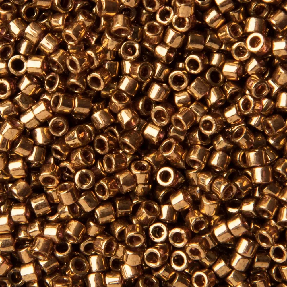 Miyuki Rokajlové korálky - Miyuki Delica 11/0 (DB-022L) Metallic Light Bronze - 15 g