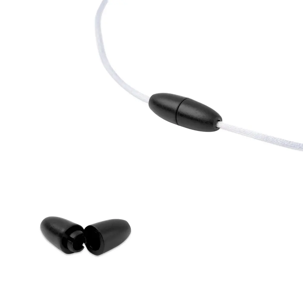 Plastové mechanické zapínání 24x9 mm Black - 15 ks