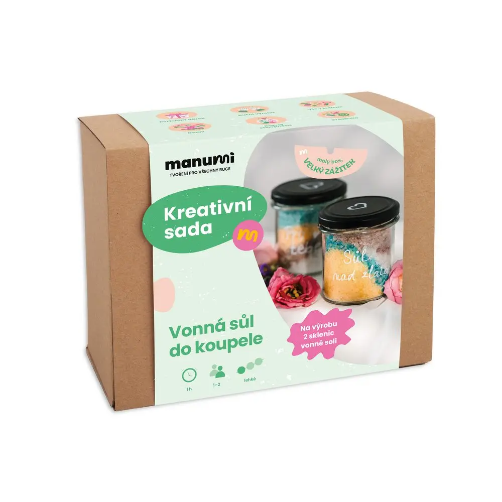 Manumi kreativní sada na výrobu vonné soli do koupele - 1 ks