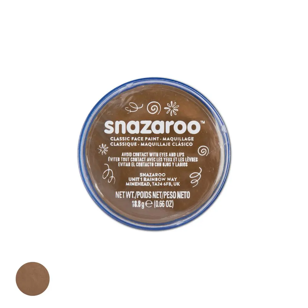 Snazaroo barva na obličej hnědá 18ml - 1 ks