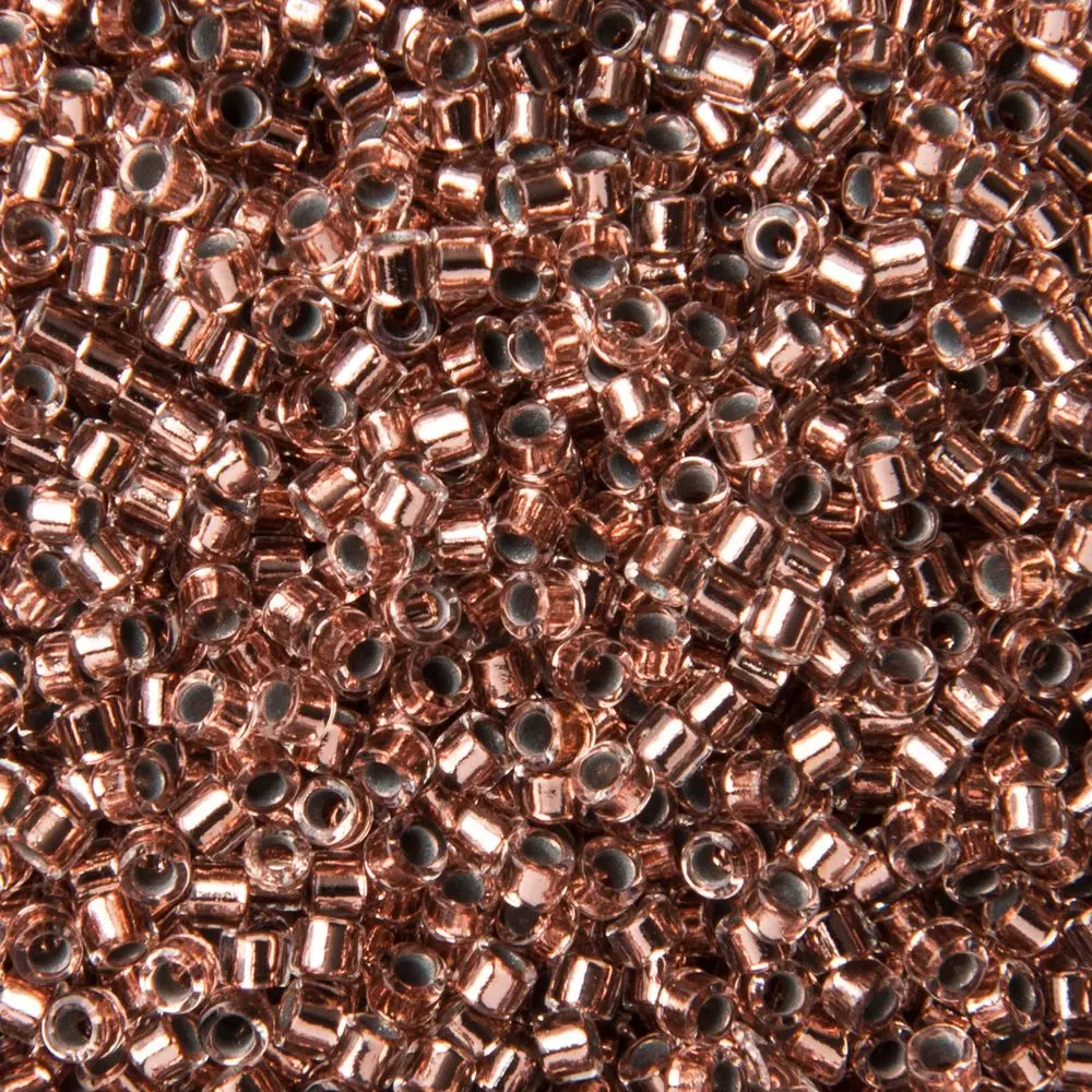 Miyuki Rokajlové korálky - Miyuki Delica 11/0 (DB-037) Copper Lined Crystal -