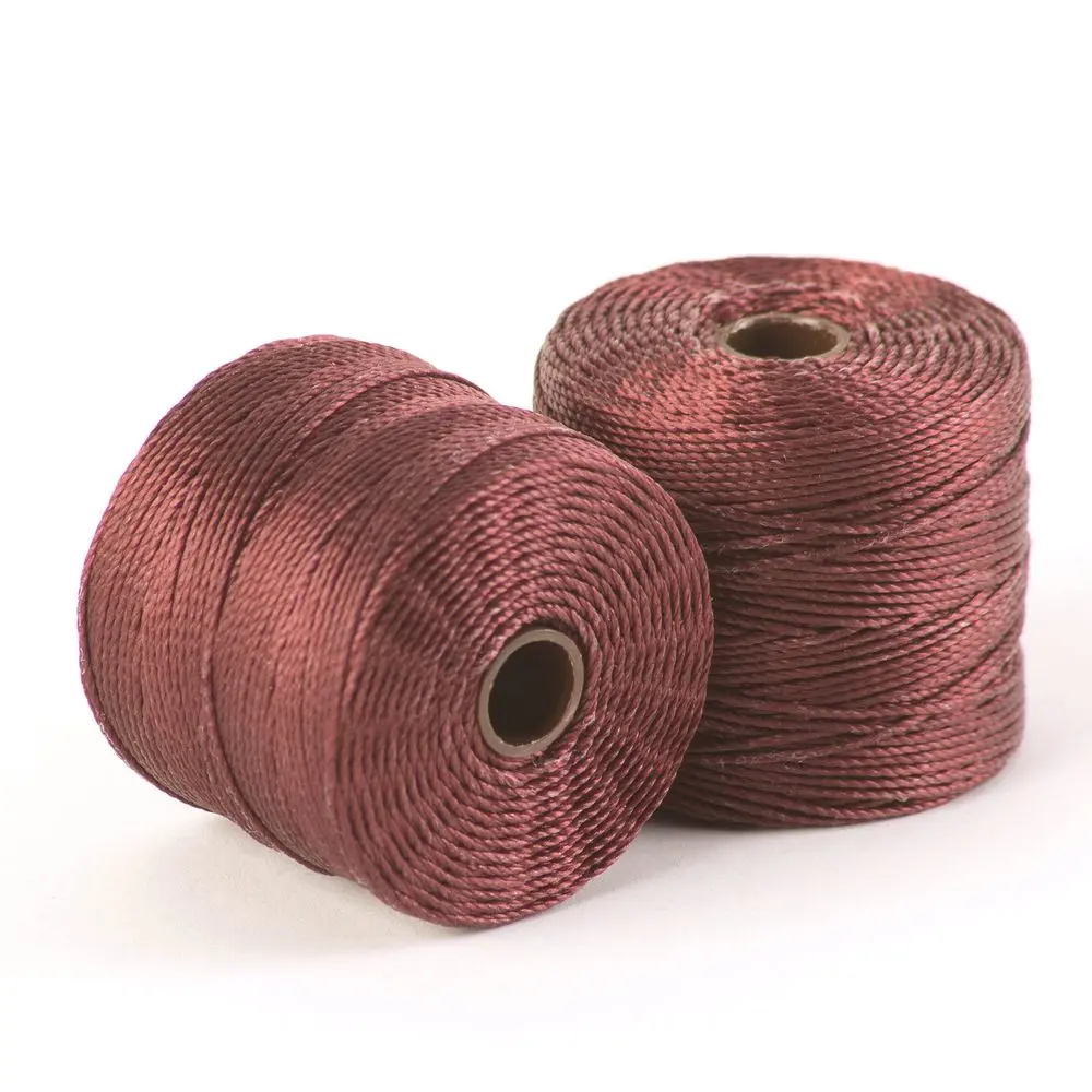 S-lon nylonová šňůra 0,5 mm 70m burgundy - 3 ks