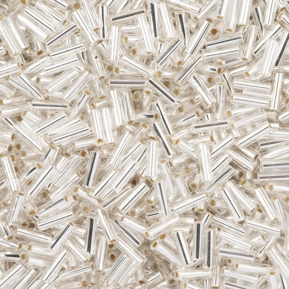 PRECIOSA ORNELA Rokajlové korálky - PRECIOSA rokajl čípky 50 g 7 mm stříbrné - 1 ks