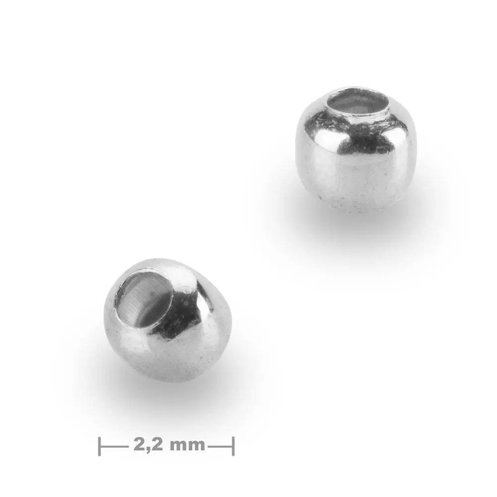 Stříbrný korálek 2,2 mm -