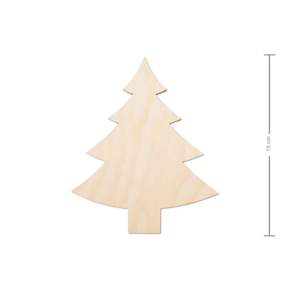 Dřevěný výřez stromek 15cm - 3 ks