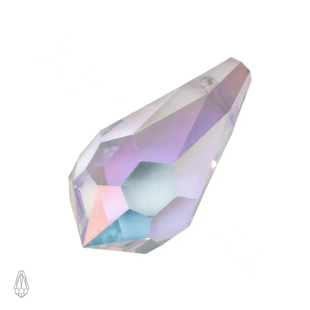 Preciosa MC přívěsek kapka 984 5,5x11 mm Crystal AB - 4 ks