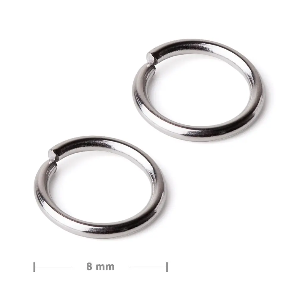 Spojovací kroužek z chirurgické oceli 316L 8 mm - 200 ks
