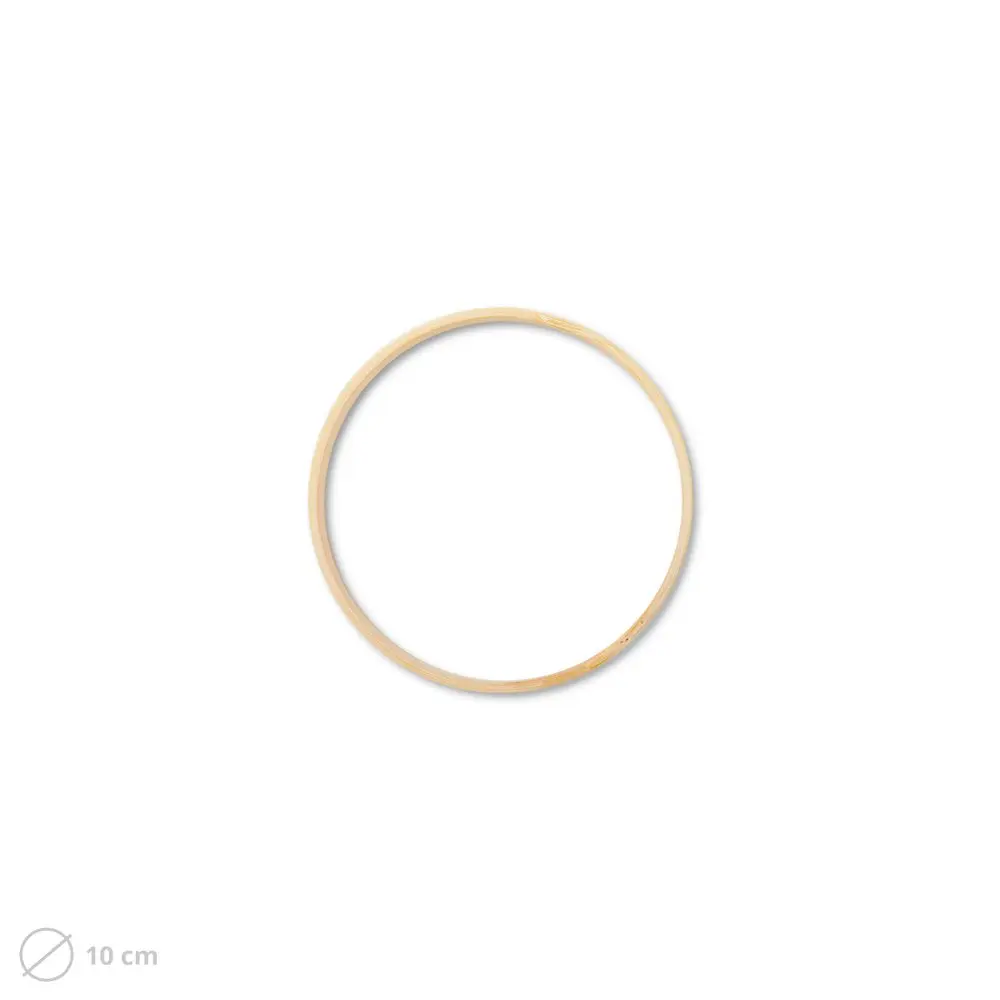 Dřevěný kruh na macramé 10cm - 1 ks