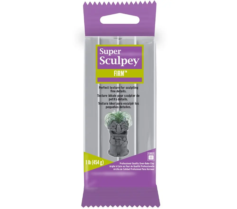 Sculpey Super Firm gray šedá -