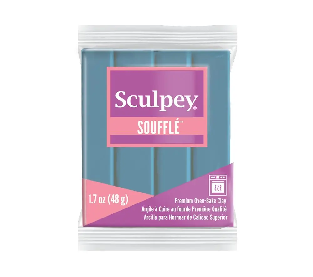 Sculpey SOUFFLÉ Bluestone šedomodrá - 1 ks