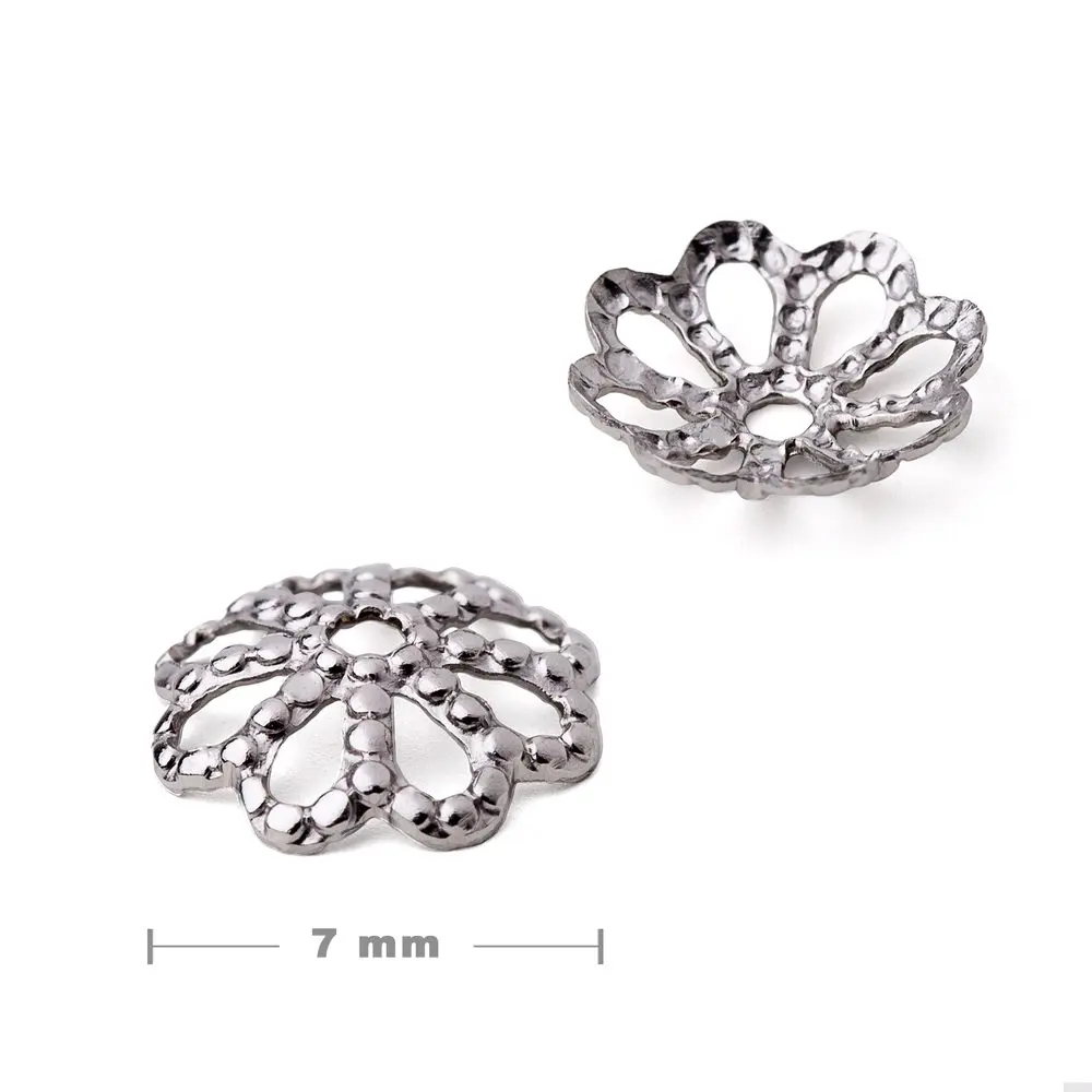 Bižuterní kaplík z chirurgické oceli 316L 7x2 mm - 100 ks
