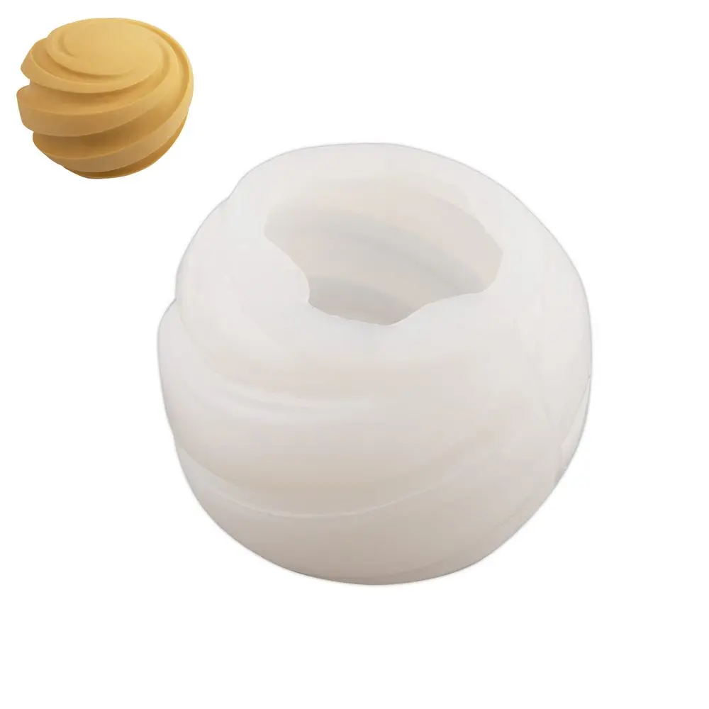 Manumi Silikonová forma na odlévání kreativní hmoty kulatá spirála 93x81mm - 1 ks