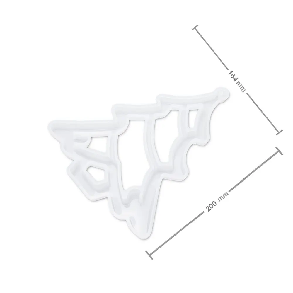 Silikonová forma na odlévání kreativní hmoty vánoční stromeček 200x164x11mm - 1 ks