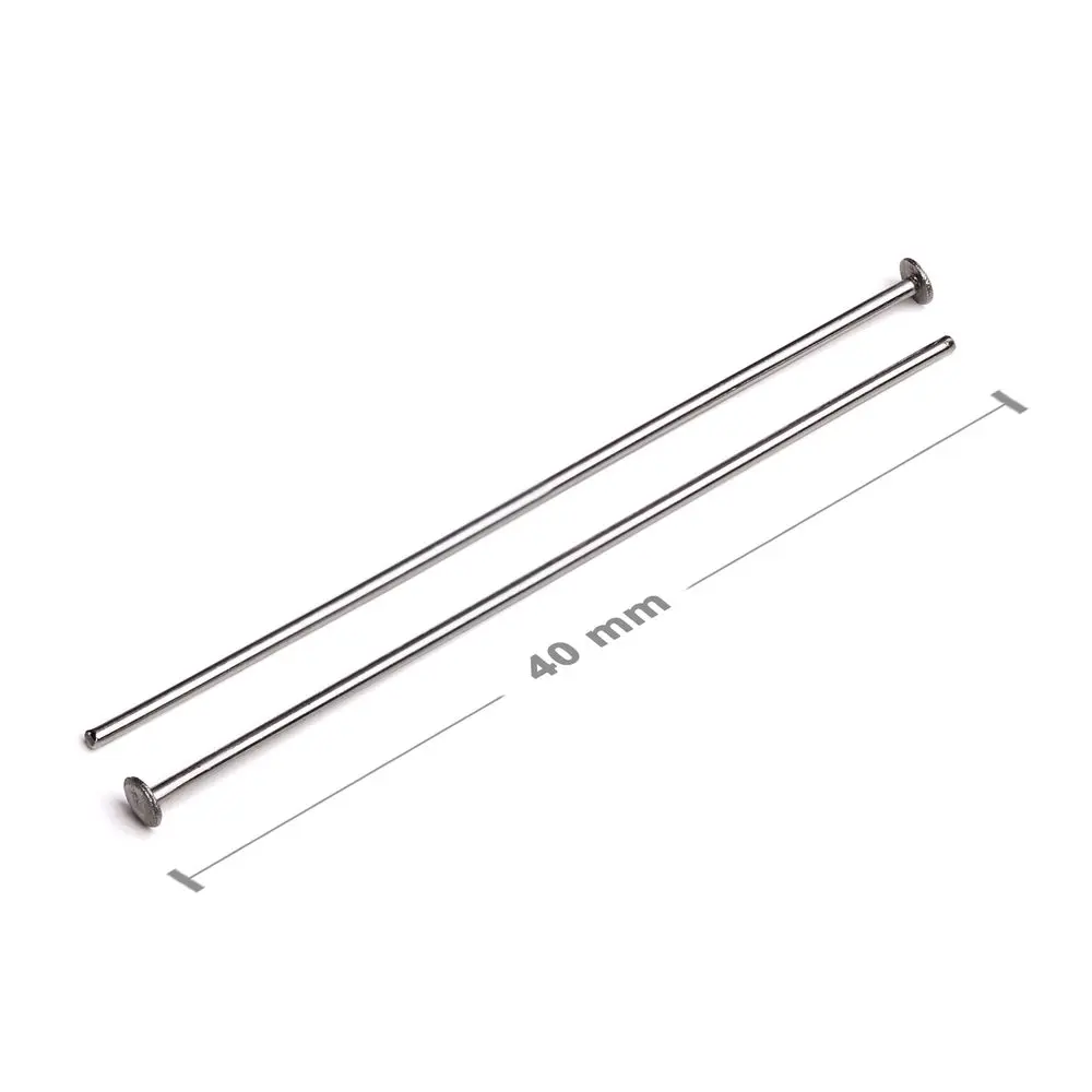 Ketlovací nýtové jehly z chirurgické oceli 316L 40 mm - 200 ks