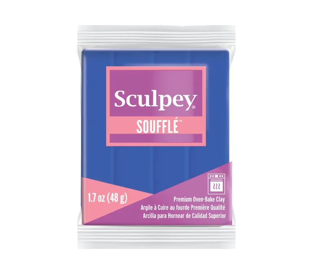 Sculpey SOUFFLÉ Cornflower modrá - 5 ks - 5 ks