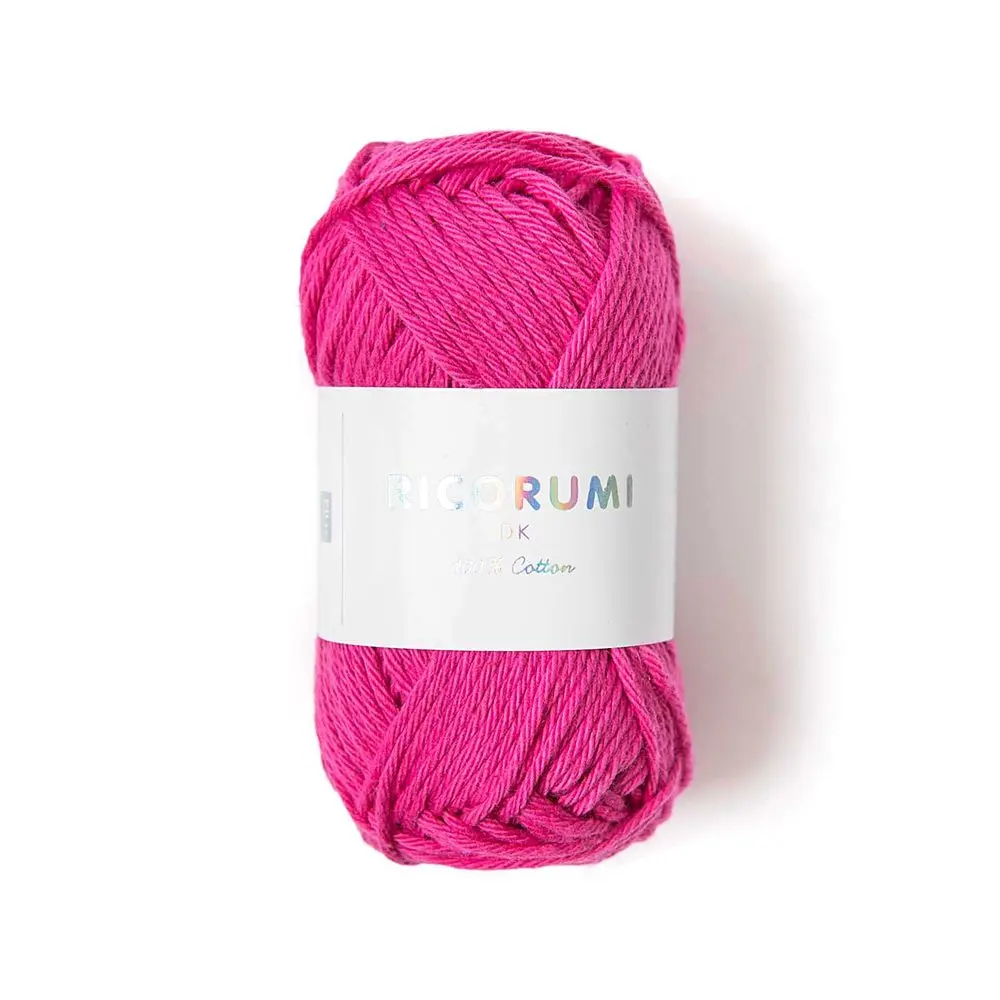 Rico Design Bavlněná háčkovací příze Ricorumi dk odstín 014 fuchsiová - 1 ks