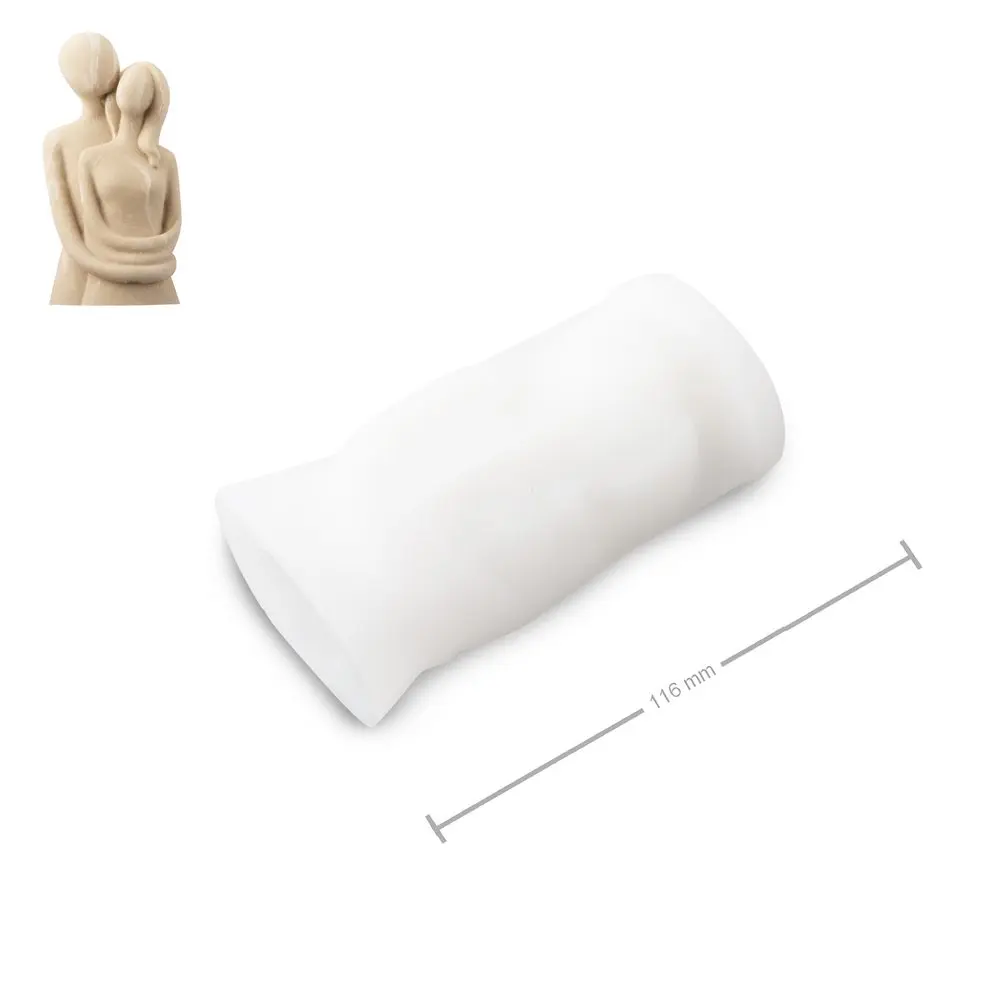 Manumi Silikonová forma na odlévání kreativní hmoty objetí 56x41x116mm -