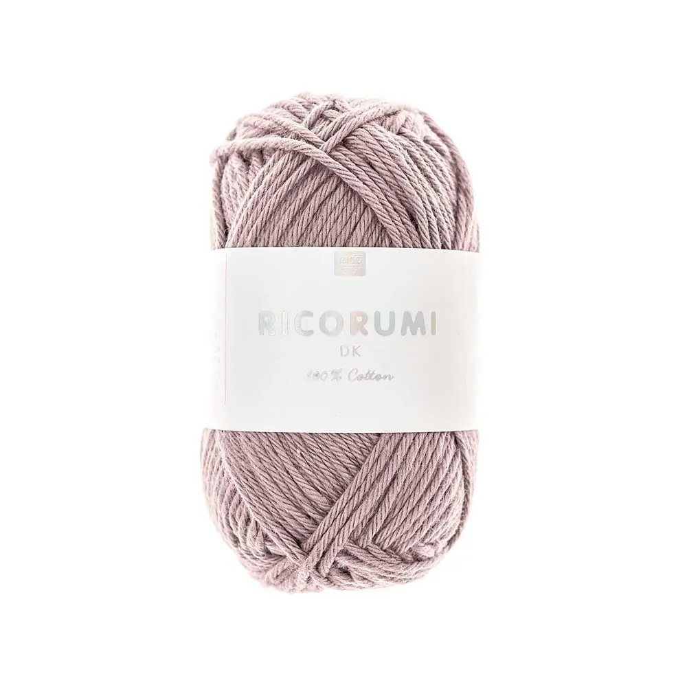 Rico Design Bavlněná háčkovací příze Ricorumi dk odstín 072 pastelově levandulová - 1 ks