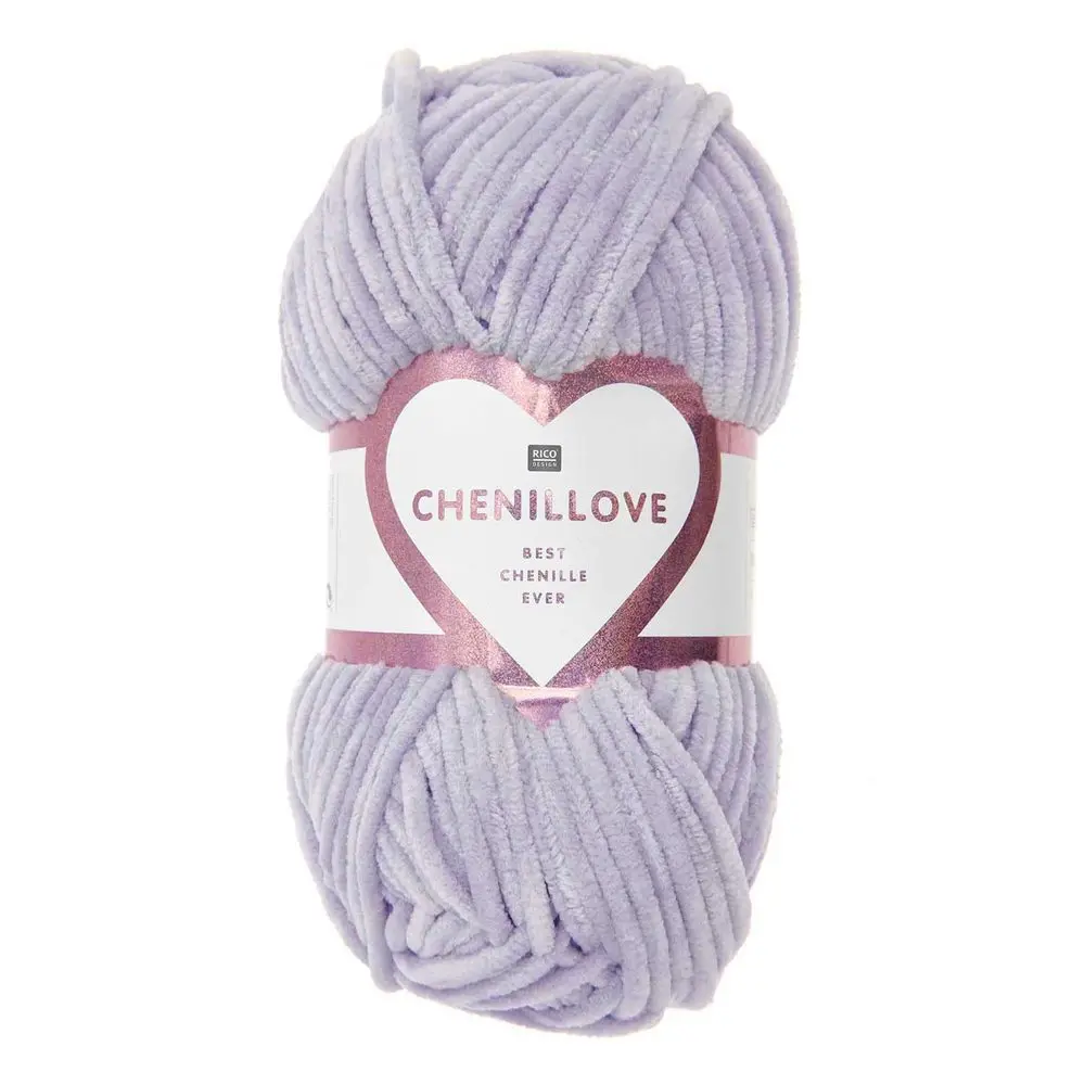 Rico Design Žinylková příze Chenillove odstín 007 lila - 3 ks