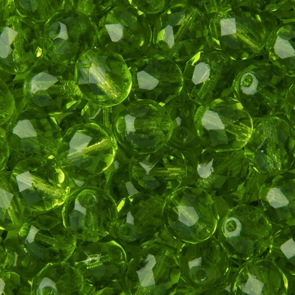 Manumi české broušené korálky 8 mm Olivine - 110 ks