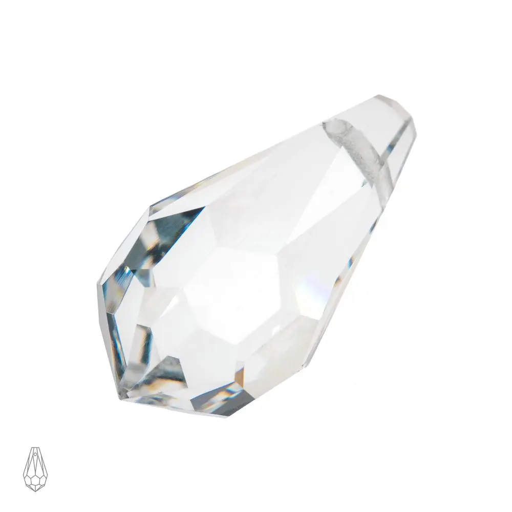 Preciosa MC přívěsek kapka 984 5,5x11 mm Crystal - 12 ks